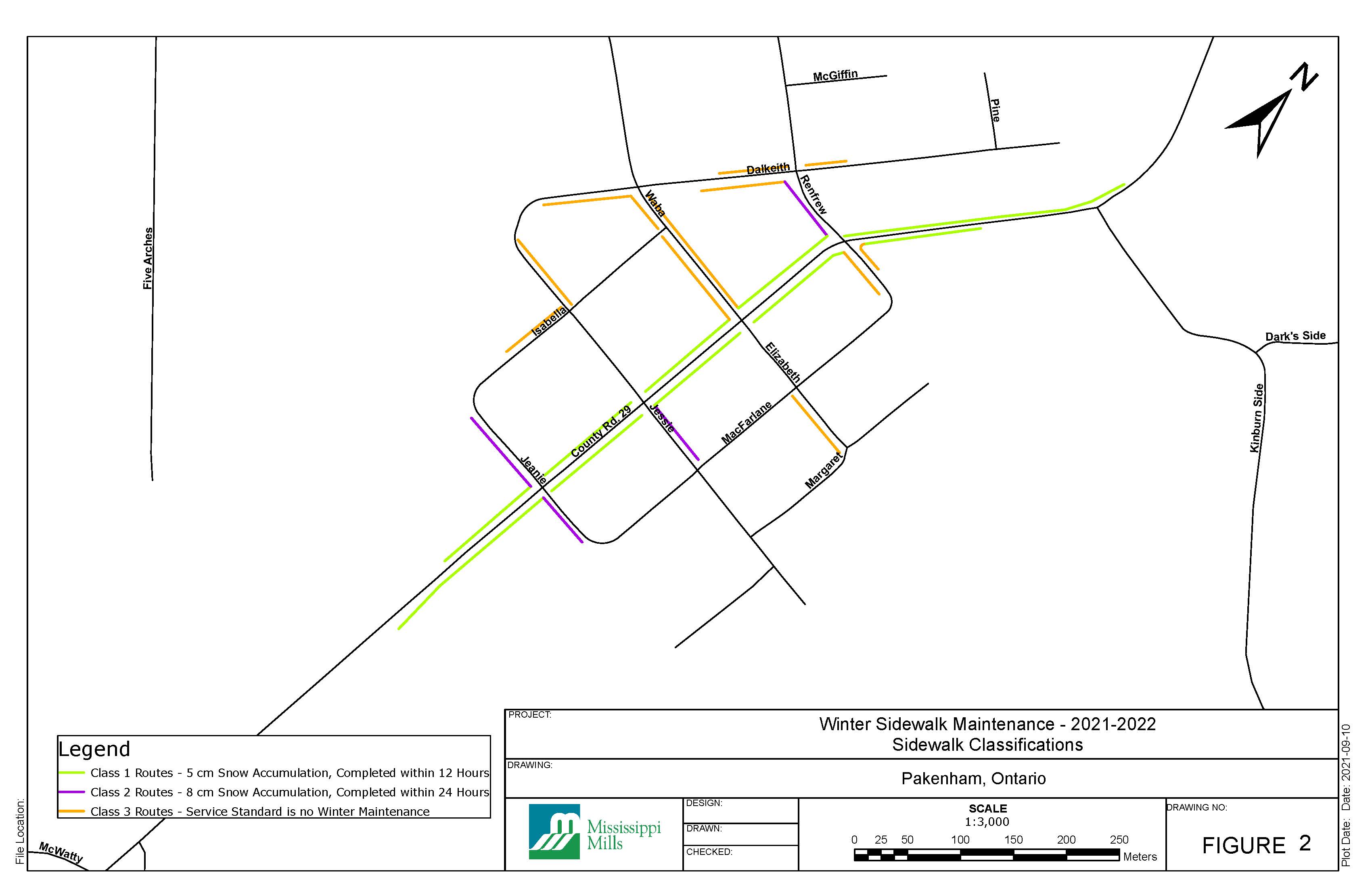 pakenham winter sidewalk map